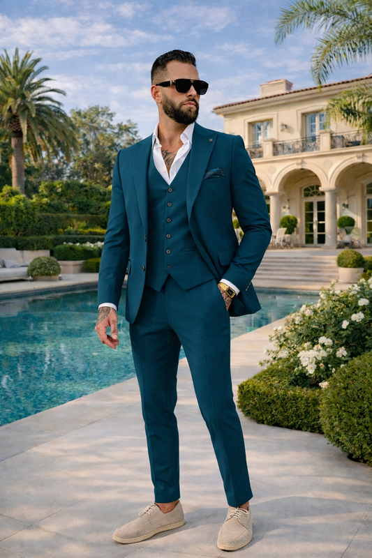 Three-Piece Suit Havana Green