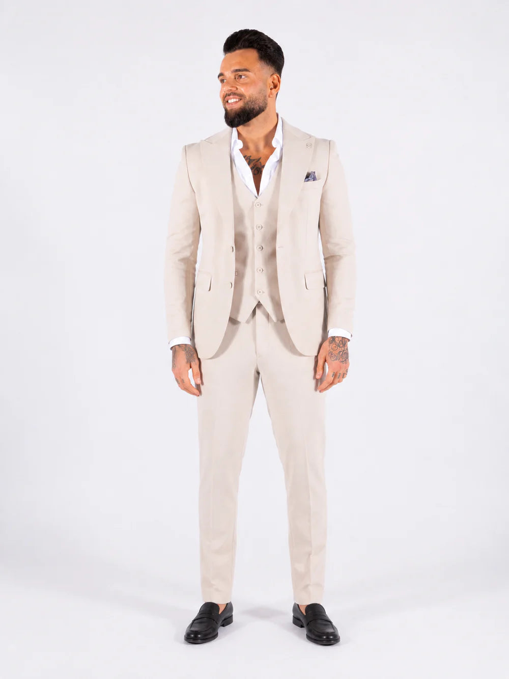 Three-Piece Suit Havana Beige