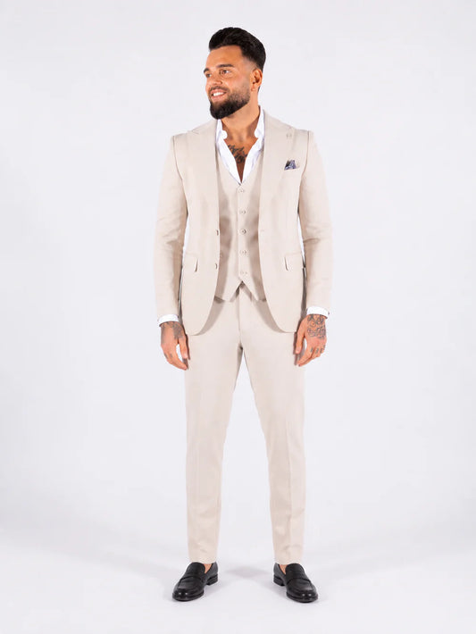 Three-Piece Suit Havana Beige