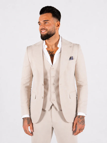 Three-Piece Suit Havana Beige