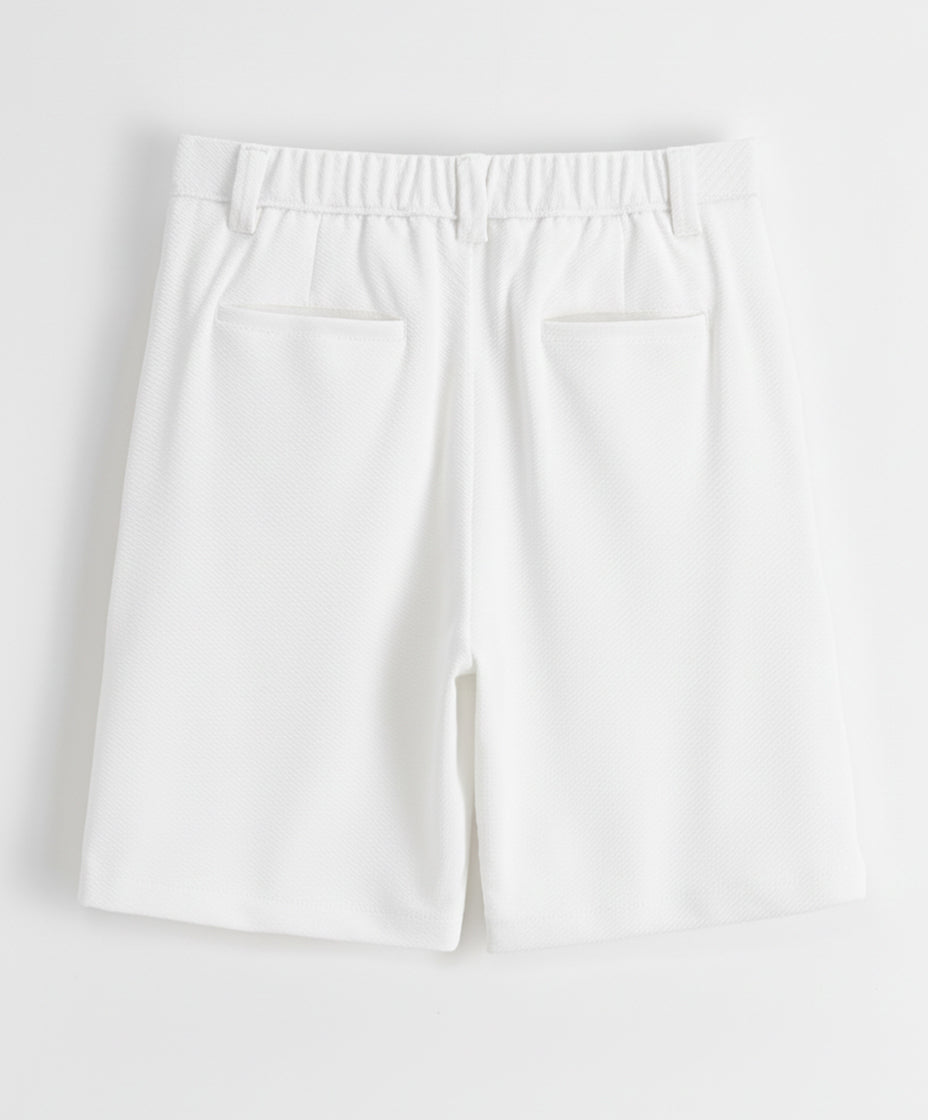 Chino Short White Stretch