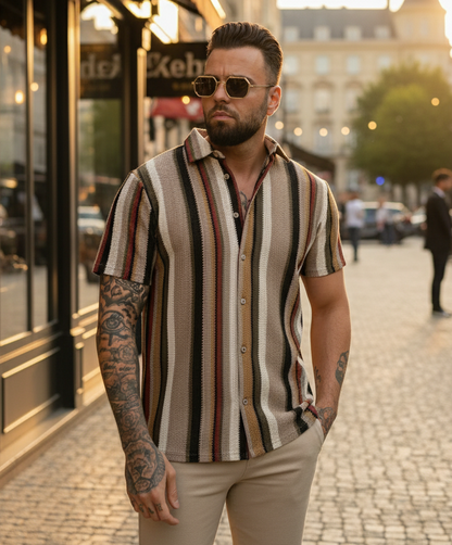 Shirt Medellin Beige Khaki Green