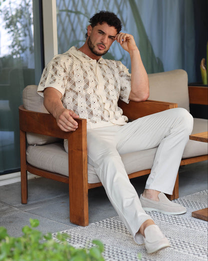 Knitted Shirt Beige