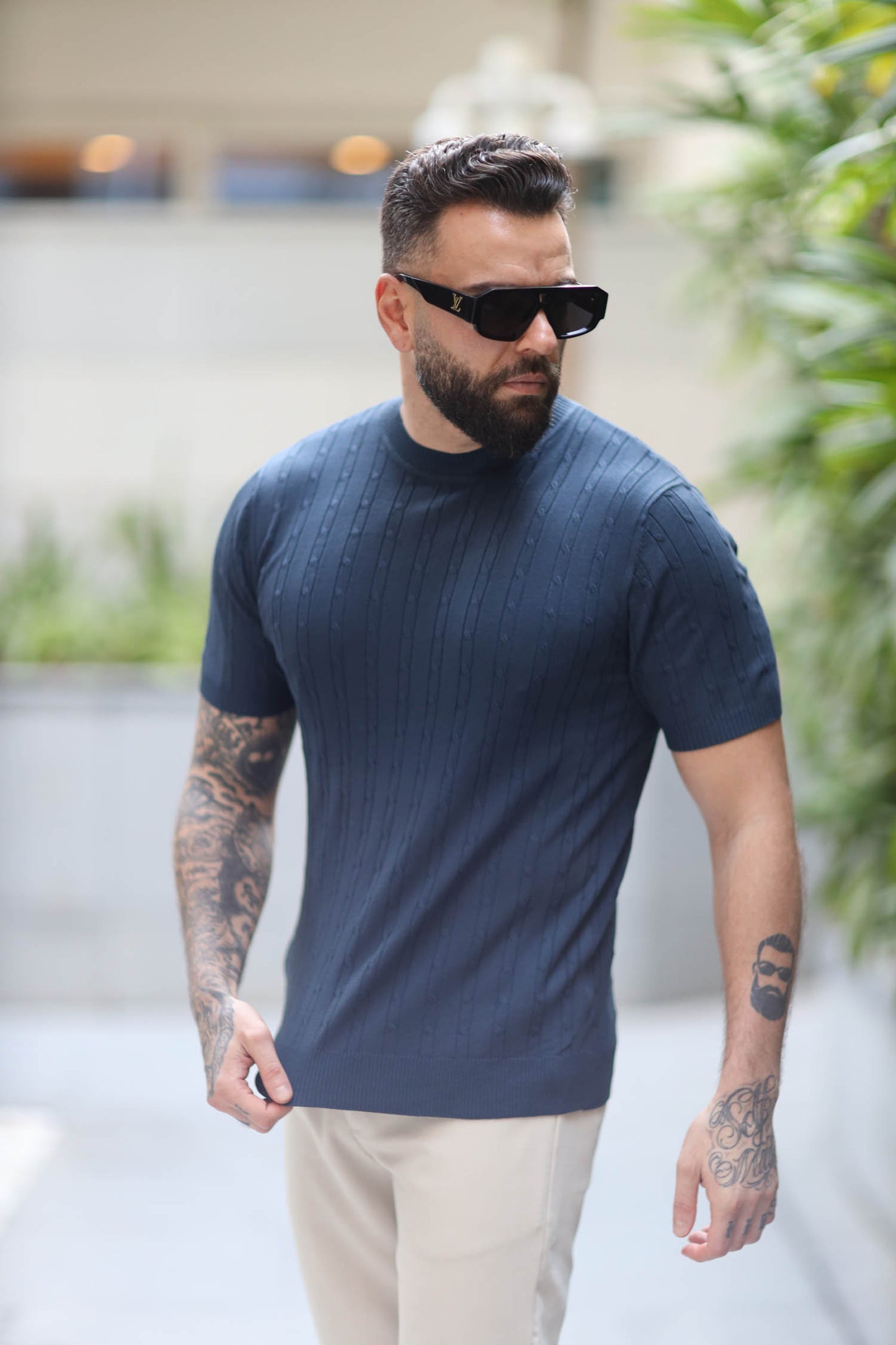 T-shirt Knitwear Wellington Navy Blue