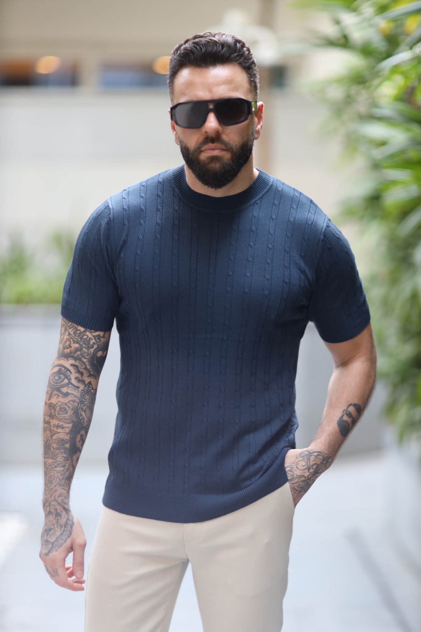 T-shirt Knitwear Wellington Navy Blue