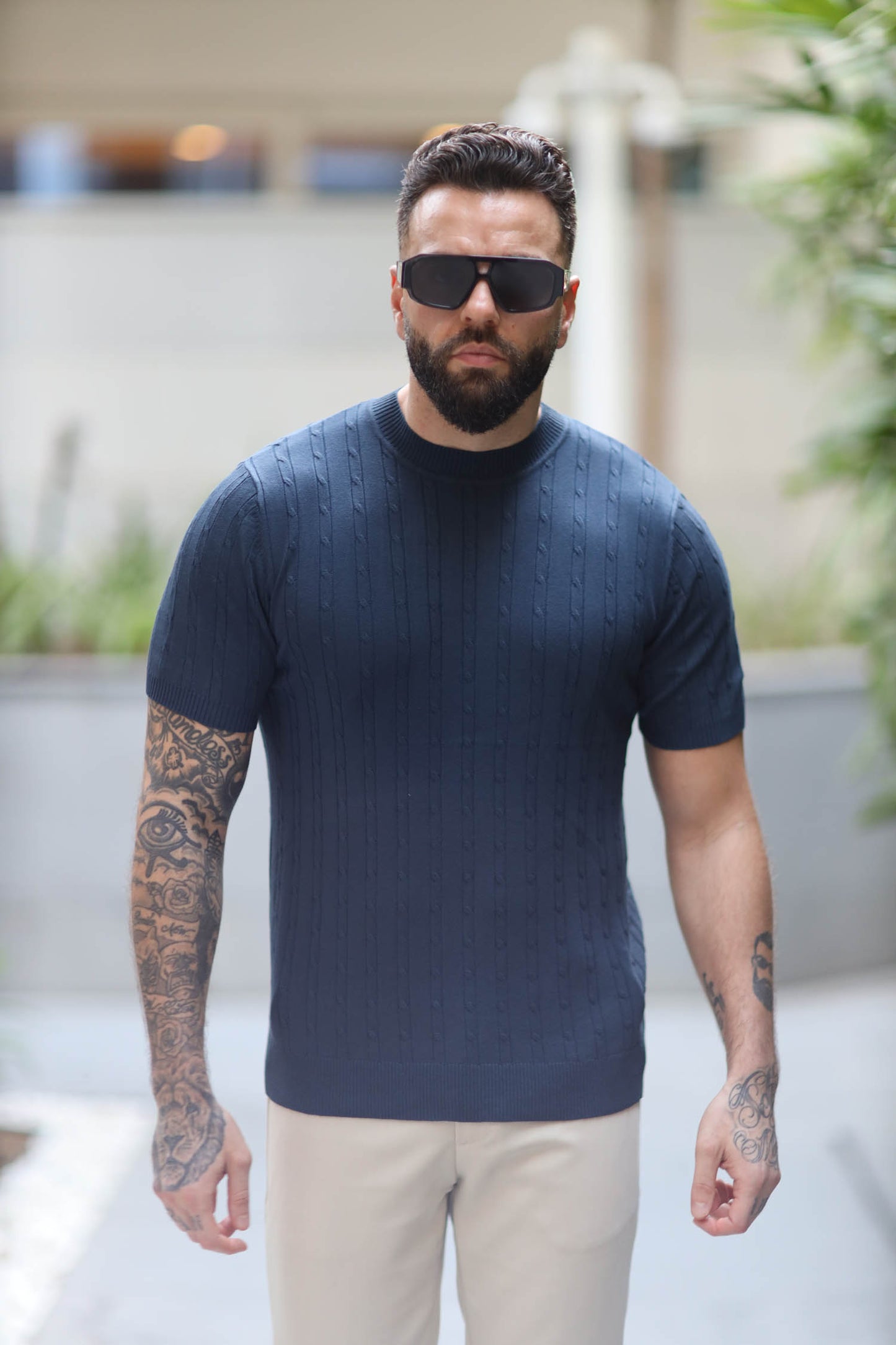 T-shirt Knitwear Wellington Navy Blue