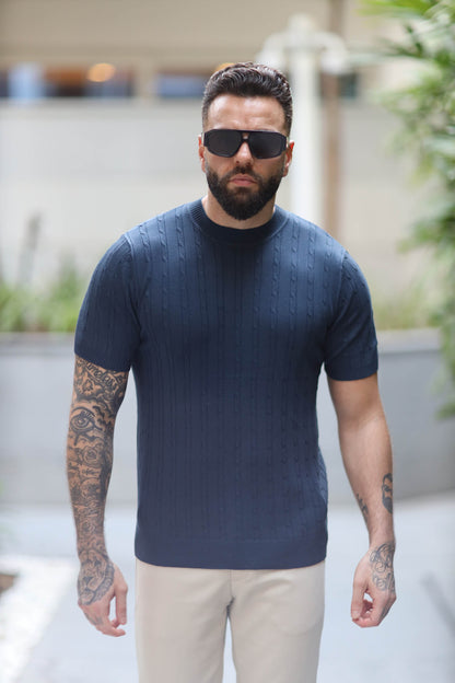 T-shirt Knitwear Wellington Navy Blue