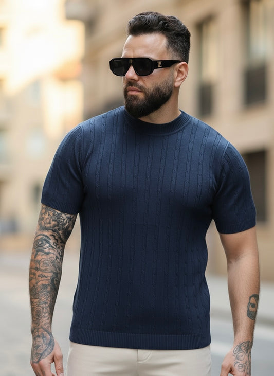 T-shirt Knitwear Wellington Navy Blue