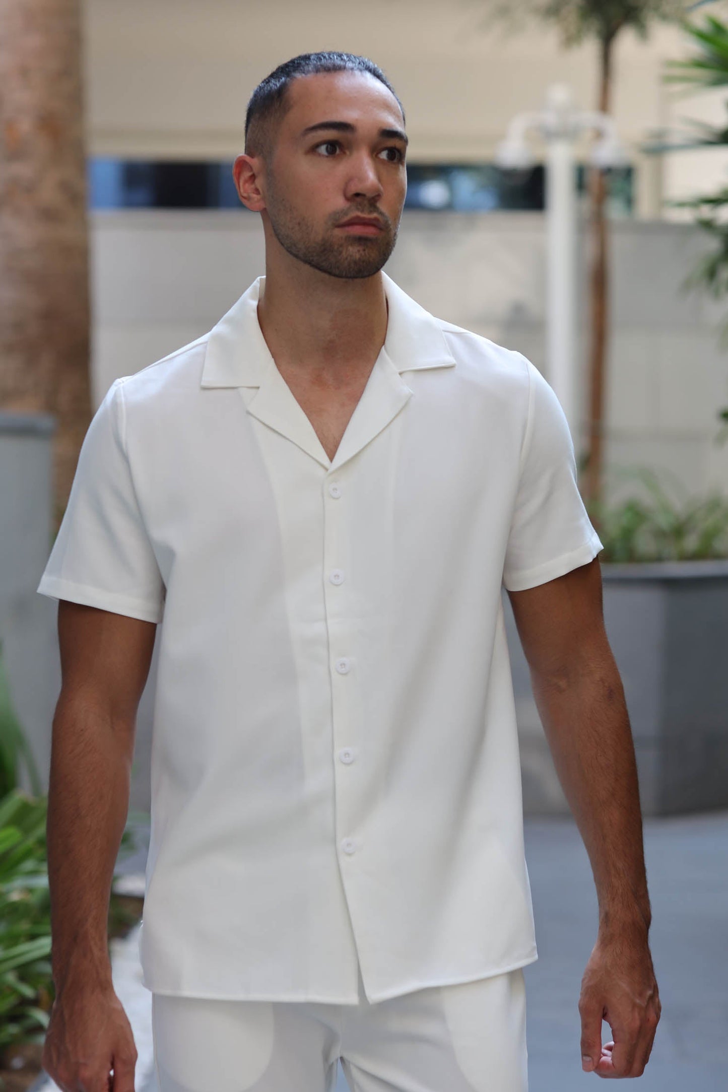 Two-Piece Set Valencia Shirt & Trouser White