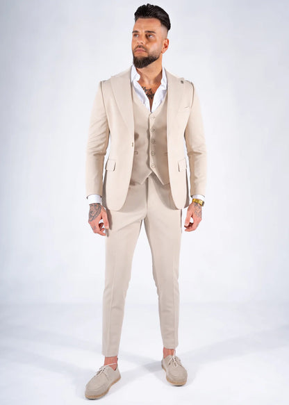 Three-Piece Suit Havana Beige