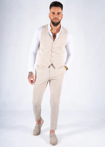 Three-Piece Suit Havana Beige