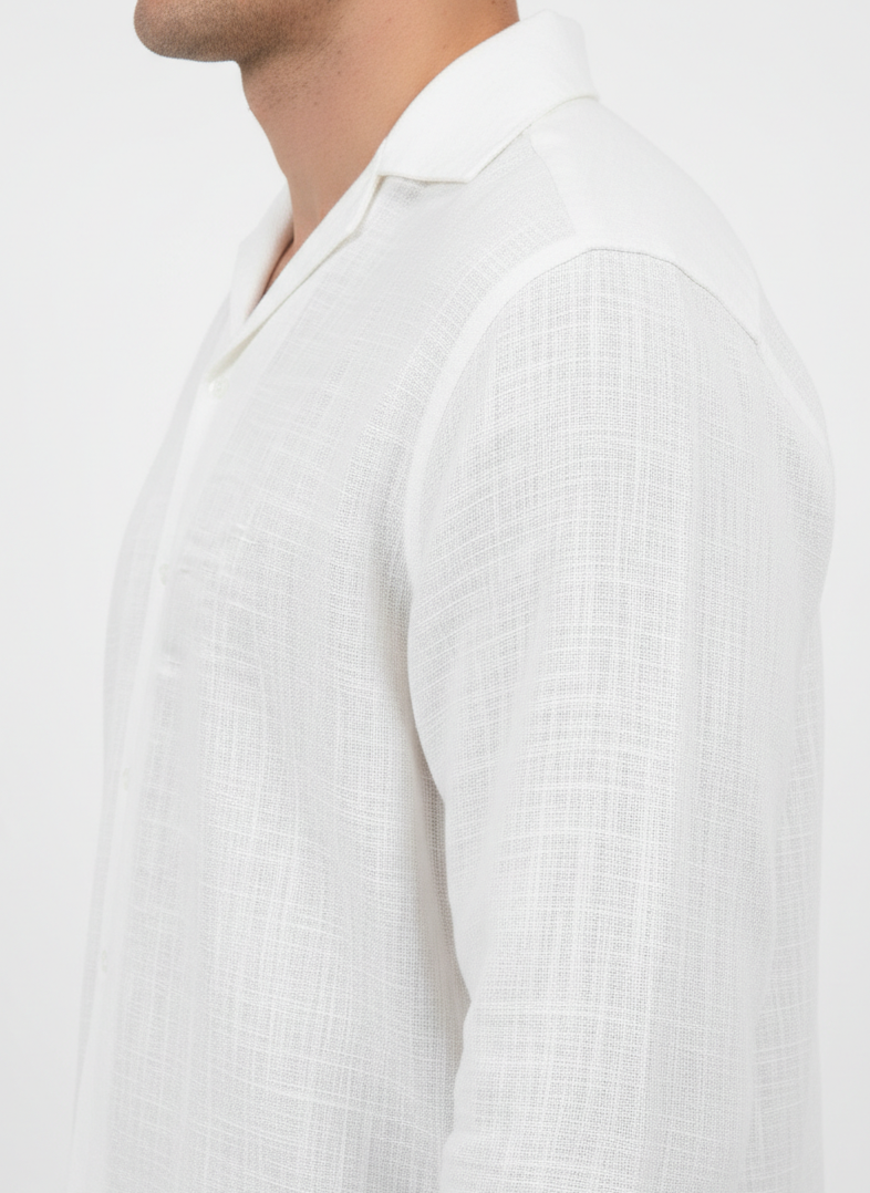 Two-Piece Set Linen White