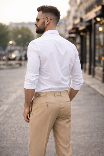 Pleated Trouser Camel