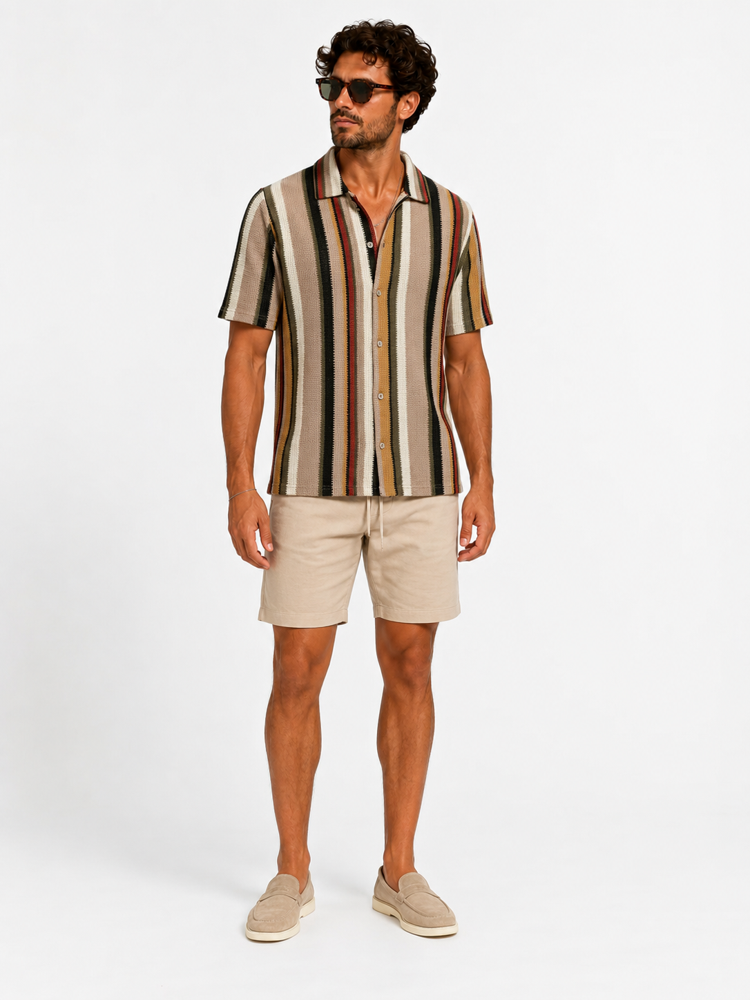 Shirt Medellin Beige Khaki Green
