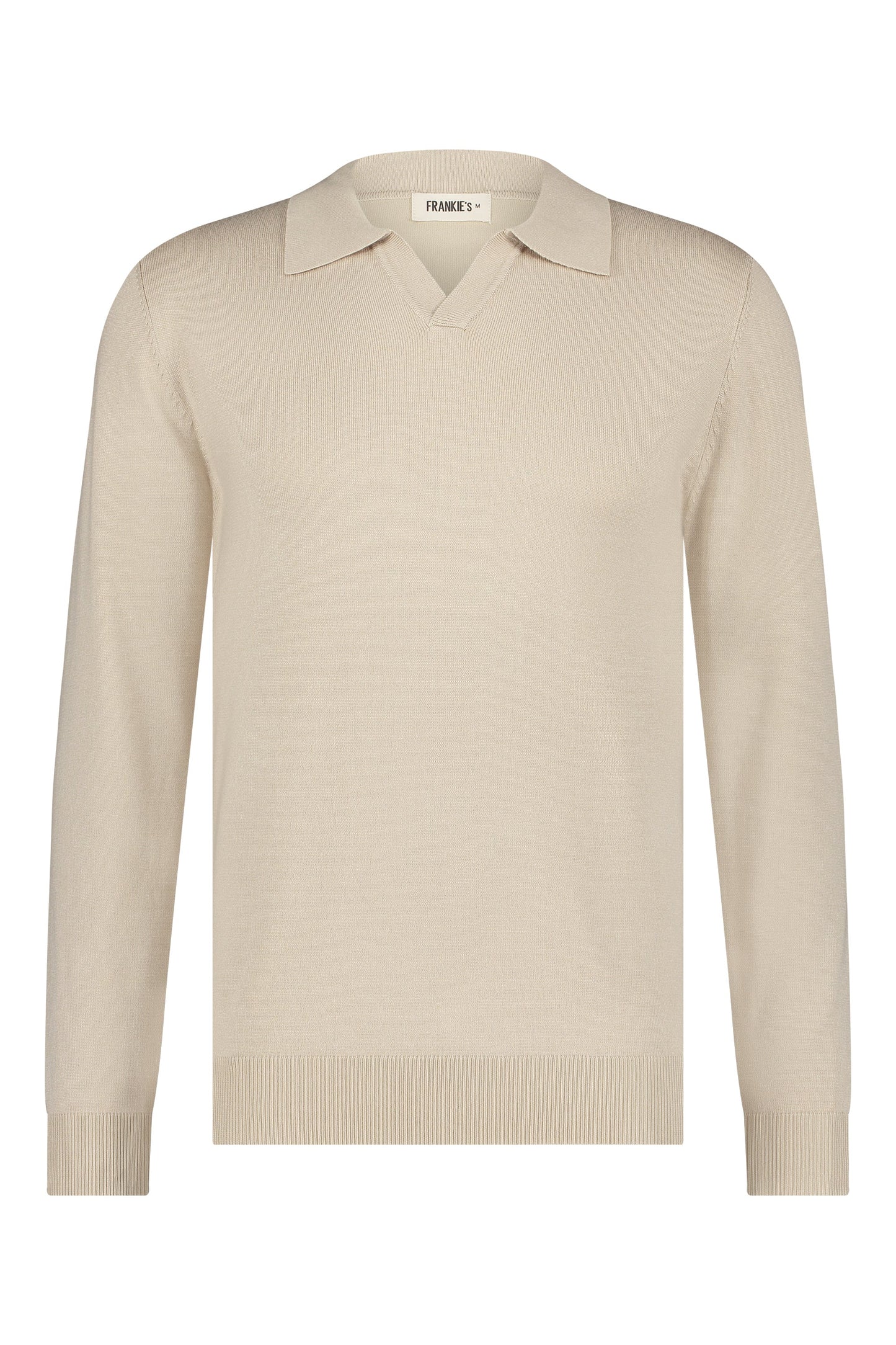 Polo Knitwear Long Sleeve Beige