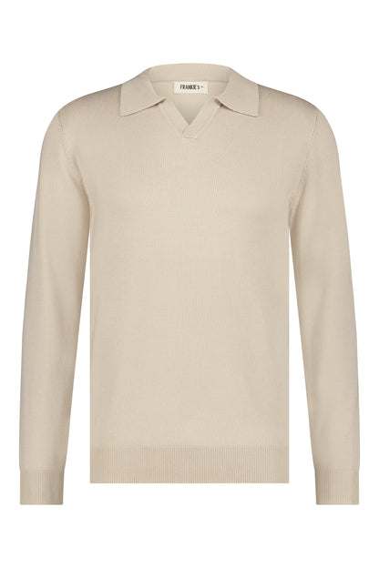 Polo Knitwear Long Sleeve Beige