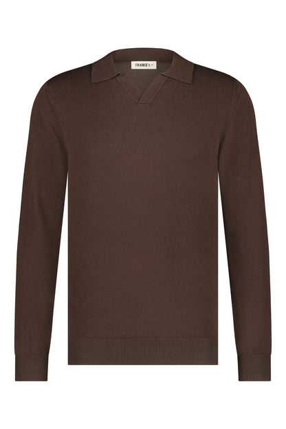 Polo Knitwear Long Sleeve Brown