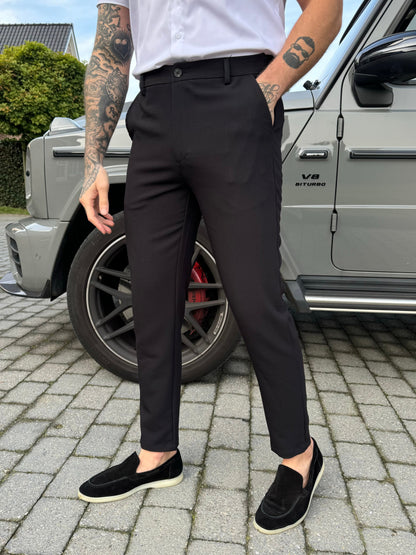Pantalon chic straight fit black - Frankie's