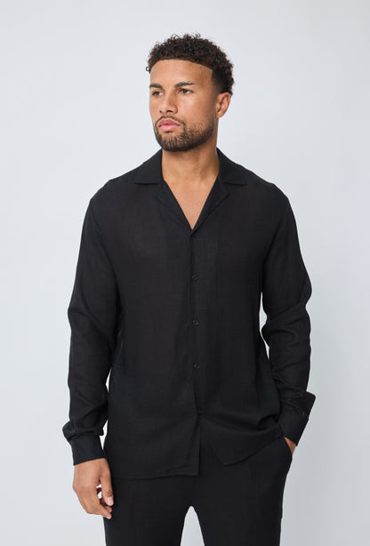Two-Piece Set Linen Black