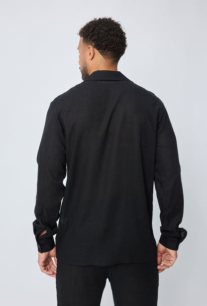 Two-Piece Set Linen Black