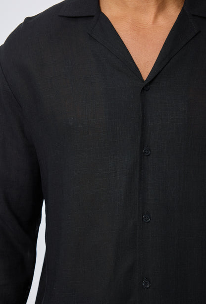 Two-Piece Set Linen Black
