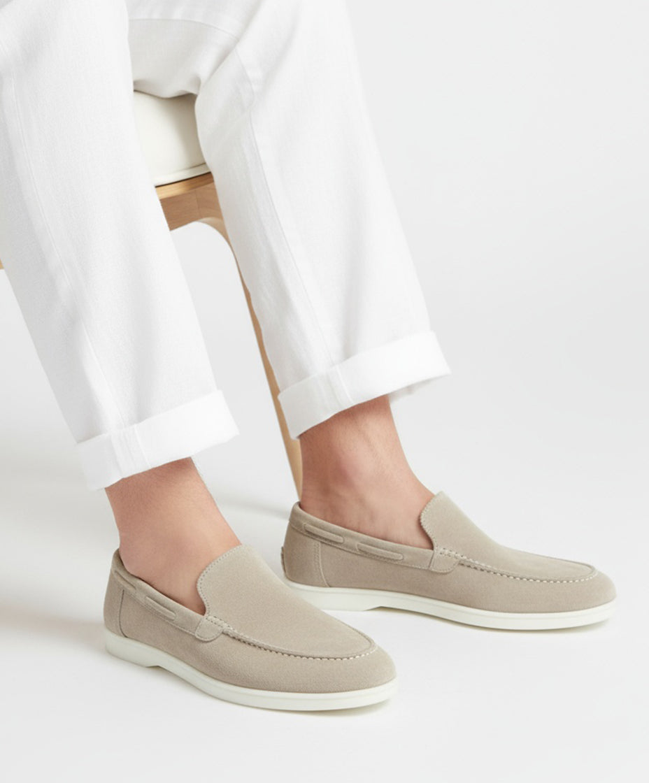 Salvador Suede Loafer Beige