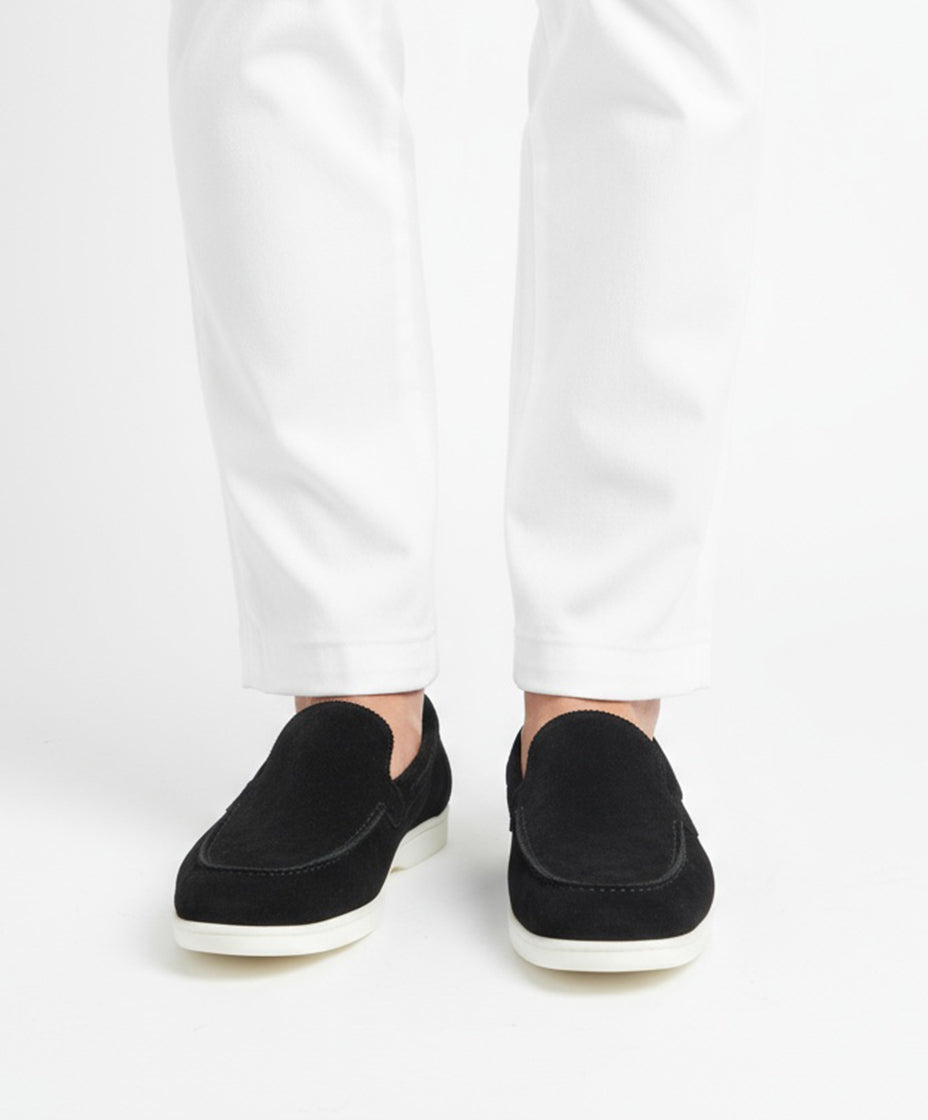 Salvador Suede Loafer Black