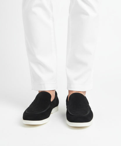 Salvador Suede Loafer Black