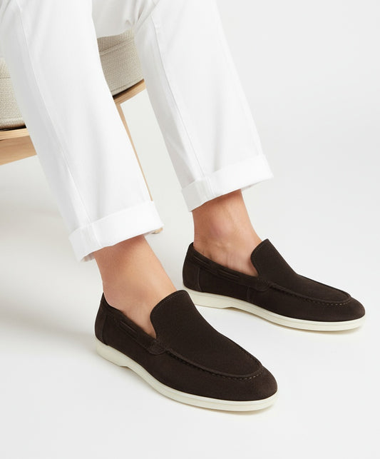 Salvador Suede Loafer Brown
