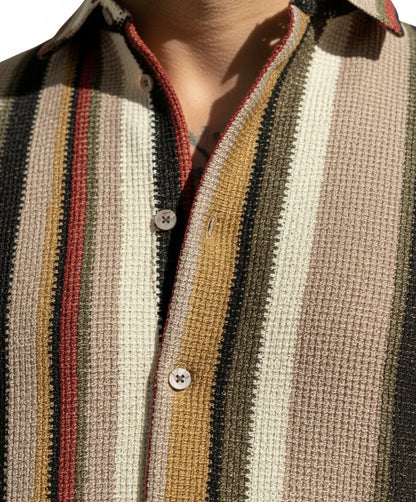 Shirt Medellin Beige Khaki Green