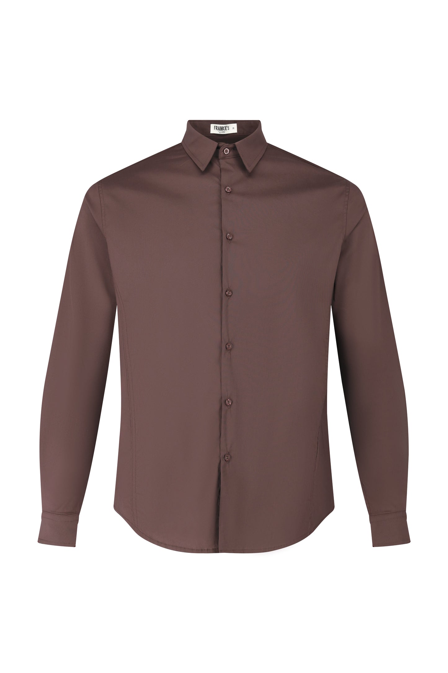 Shirt Havana Slim Fit Stretch Brown