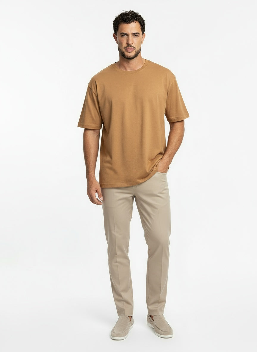 Basic t-shirt camel