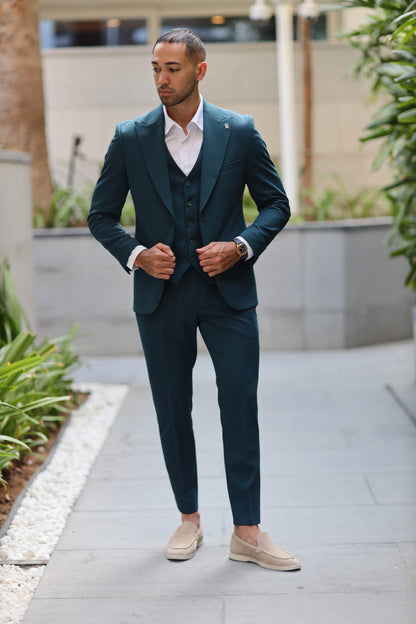 Three-Piece Suit Havana Green
