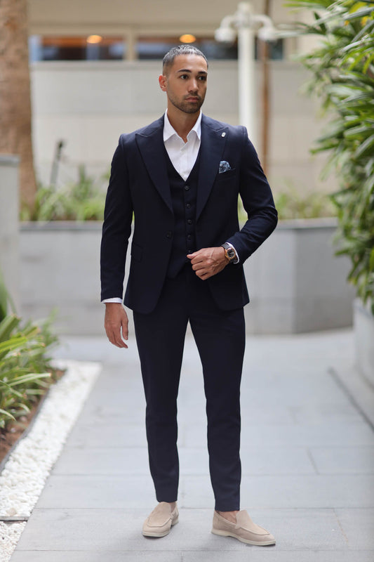 Three-Piece Suit Havana Navy Blue