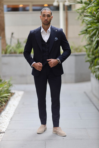 Three-Piece Suit Havana Navy Blue