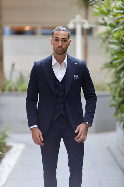 Three-Piece Suit Havana Navy Blue