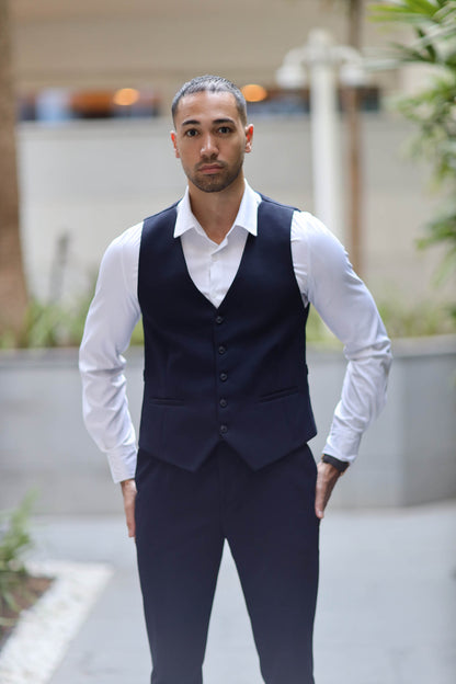 Three-Piece Suit Havana Navy Blue