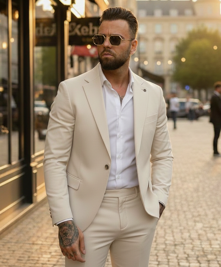 Two-Piece Suit Ibiza Beige