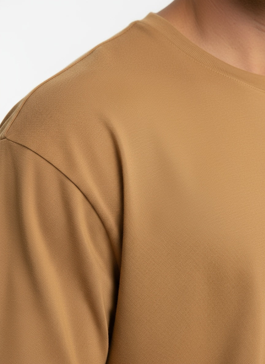 Basic t-shirt camel