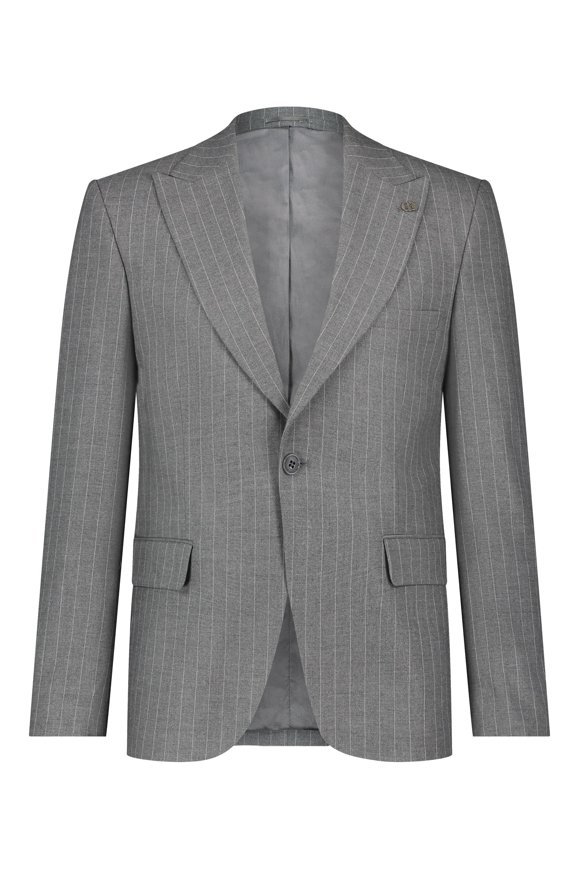 Suit three piece Havana krijtstreep grey - Frankie's