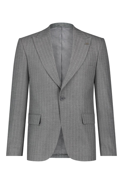 Suit three piece Havana krijtstreep grey - Frankie's